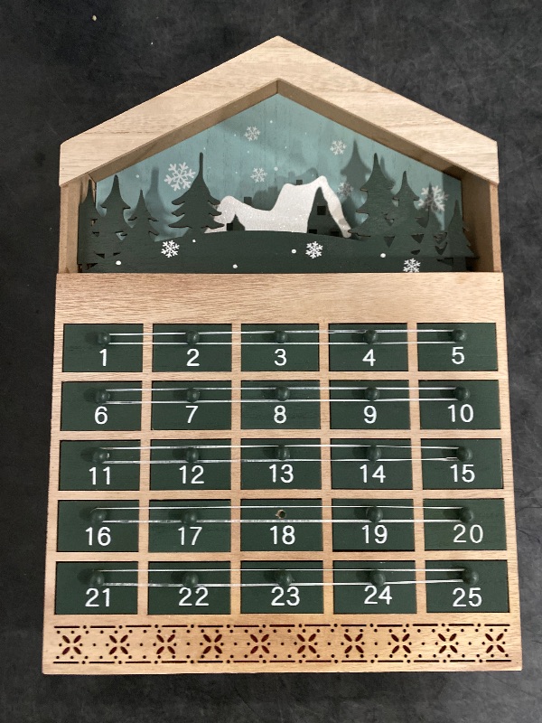 Photo 2 of Wooden Drawer Christmas Advent Calendar