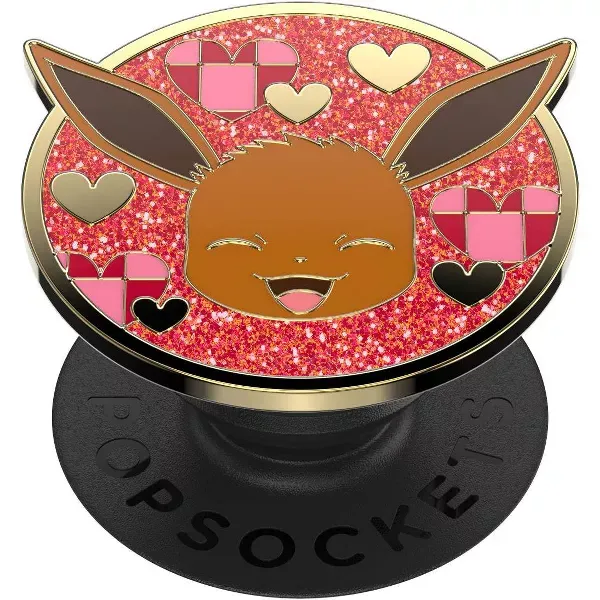 Photo 1 of PopSockets Pokemon Cell Phone Grip & Stand - Eevee Enamel Hearts