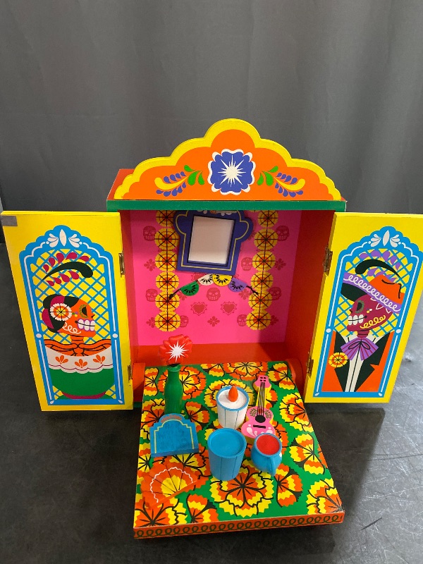 Photo 1 of 11pc Día de Muertos Mini Wood Ofrenda Decorative Set
