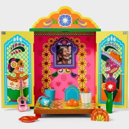 Photo 1 of 11pc Día de Muertos Mini Wood Ofrenda Decorative Set