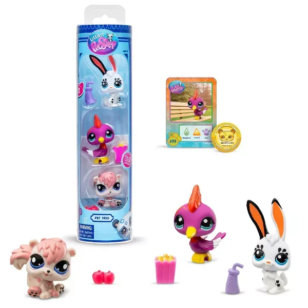 Photo 1 of Littlest Pet Shop Generation 7 Pet Trio Park Pets Mini Figure 4-Pack