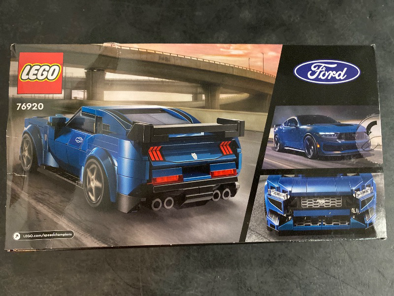 Photo 2 of LEGO Speed Champions Ford Mustang Dark Horse Sports Car Toy, Buildable Ford Mustang Toy for Kids, Blue Toy Car Model Set, Gift Idea for Boys and Girls Aged 9 Years Old and Up