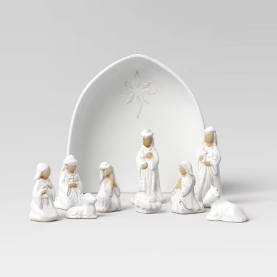 Photo 1 of Christmas Ceramic Nativity Decorative Accent Set