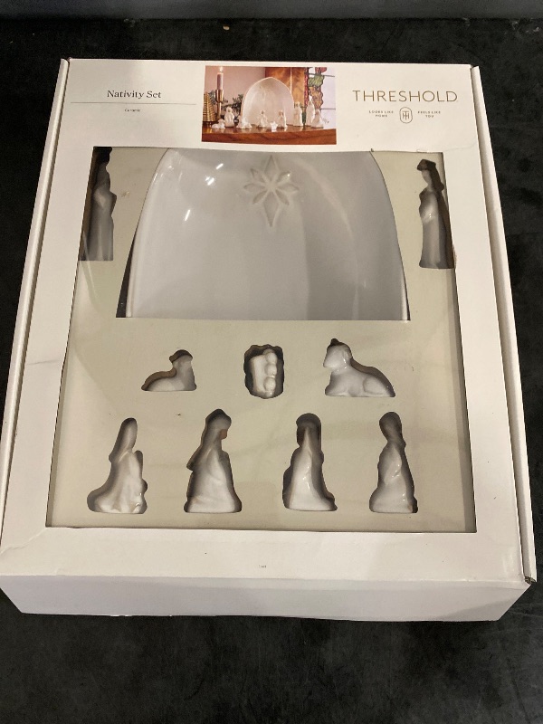 Photo 3 of Christmas Ceramic Nativity Decorative Accent Set