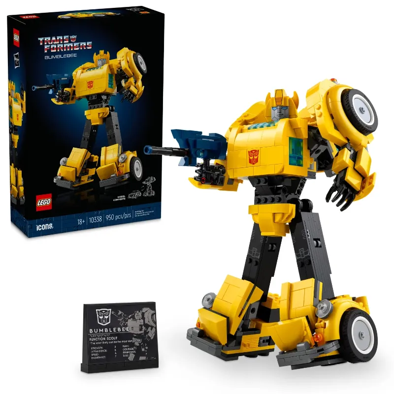 Photo 1 of LEGO Icons Transformers Bumblebee Action Figure, Collectible Building Set for Adults