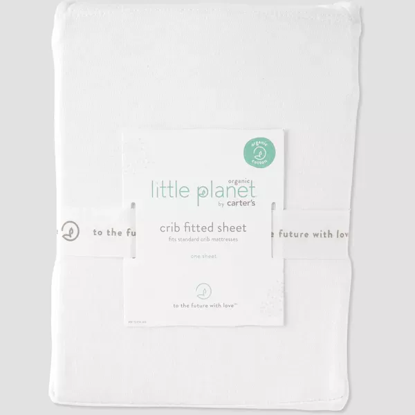 Photo 1 of Carter's Just One You Little Planet Solid Crib Sheet Cream