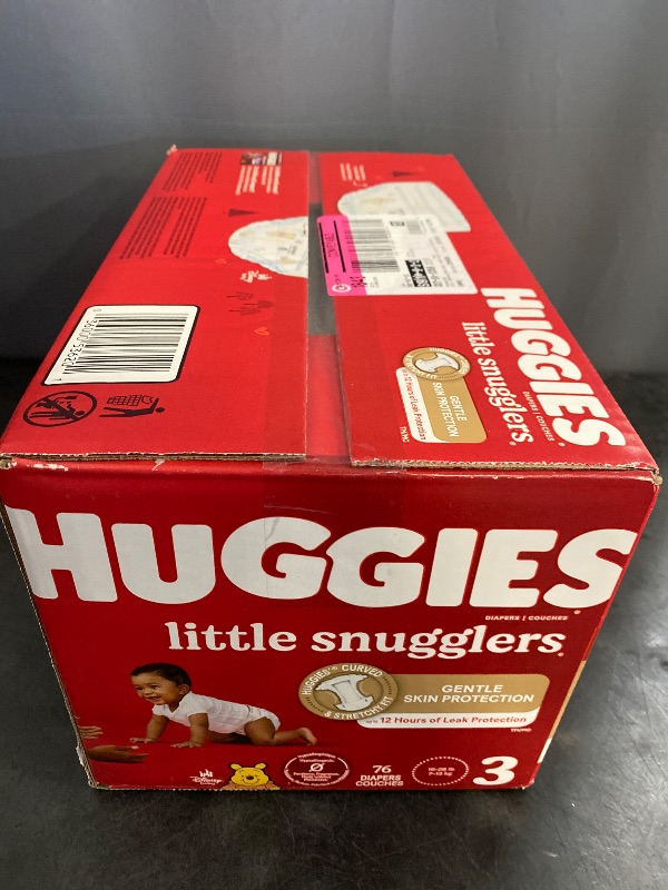 Photo 2 of Huggies Little Snugglers Size 3 Baby Diapers - 76 Count