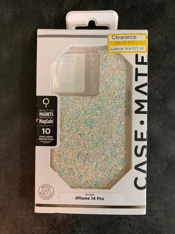 Photo 2 of Case-Mate Apple iPhone 14 Pro Case with MagSafe - Twinkle Diamond