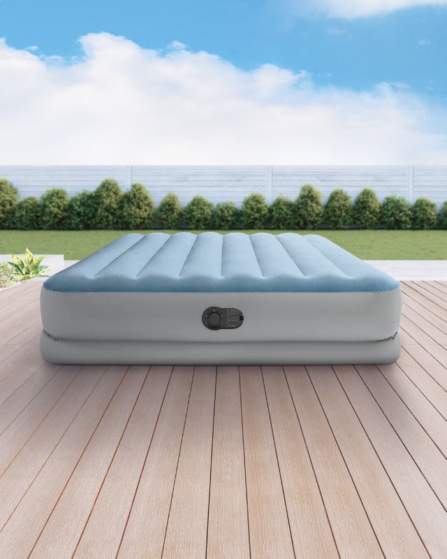 Photo 1 of Dura-Beam® Plus Comfort 18" Queen Air Mattress w/ Built-In USB Pump