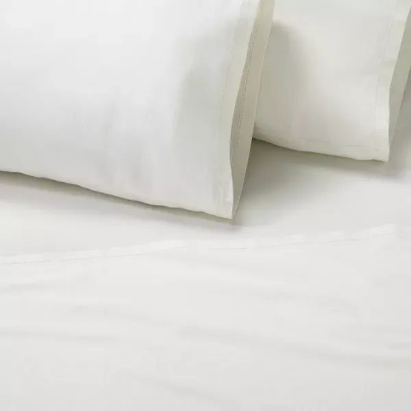 Photo 1 of King Linen Blend with Hem Stitch Sheet Set