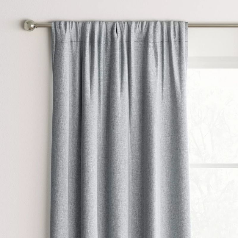 Photo 1 of 42" x 84" Room Essentials Lightblocking Curtain Panel - Gray