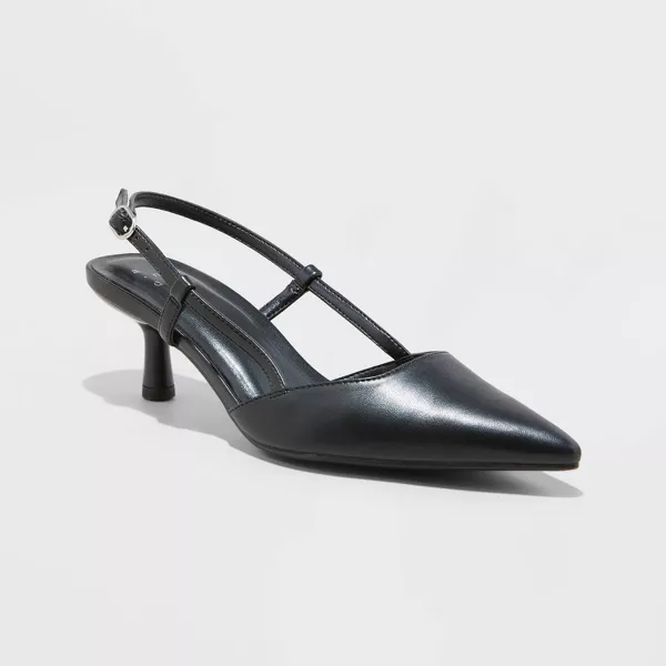 Photo 1 of Size 6 Women's Annette Slingback Heels Black