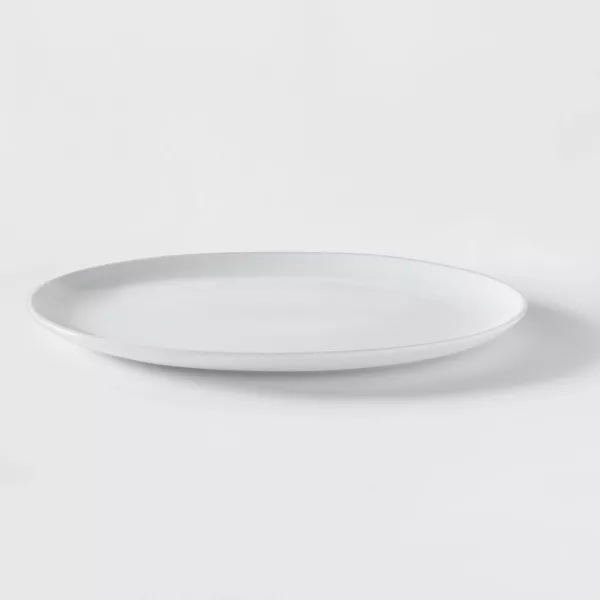 Photo 1 of Oval Porcelain Serving Platter 15.5'' White