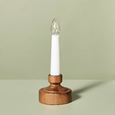 Photo 1 of Flameless Christmas Window Candle with Timer Wood 