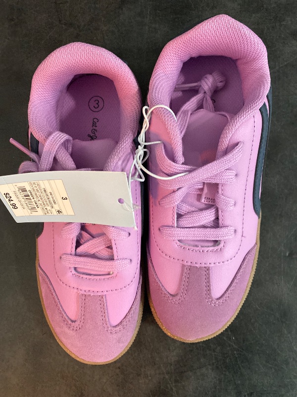 Photo 2 of Size 3 Kids' Boston Retro Court Sneakers Pink 