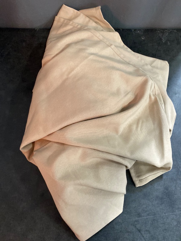 Photo 1 of 104" x 60" Linen Blend Tablecloth Cream