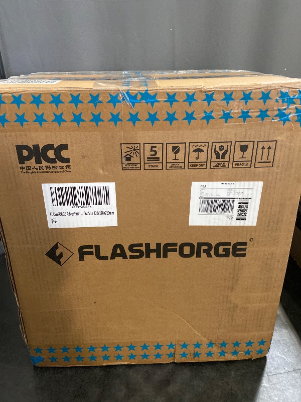 Photo 1 of FLASHFORGE Adventurer 5M 3D Printer with Fully Auto Leveling, Max 600mm/s High Speed Printing, 280°C Direct Extruder with 3S Detachable Nozzle, Core XY All Metal Structure, Print Size 220x220x220mm