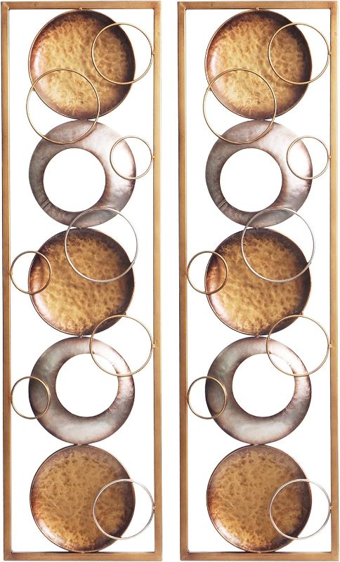 Photo 1 of Hosley Metal Set of 2 Wall Décor 35" High. Ideal Gift for Home, Weddings, Party, Spa, Meditation, Home Office, Dorm