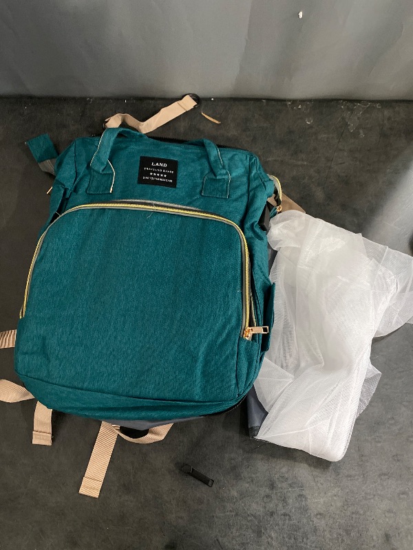 Photo 1 of Baby Diaper Bag Backpack, Diaper Bag with Changing Station Girl Boy Diaper Bag, Large Capacity, 900d Excellent Oxford?Green)