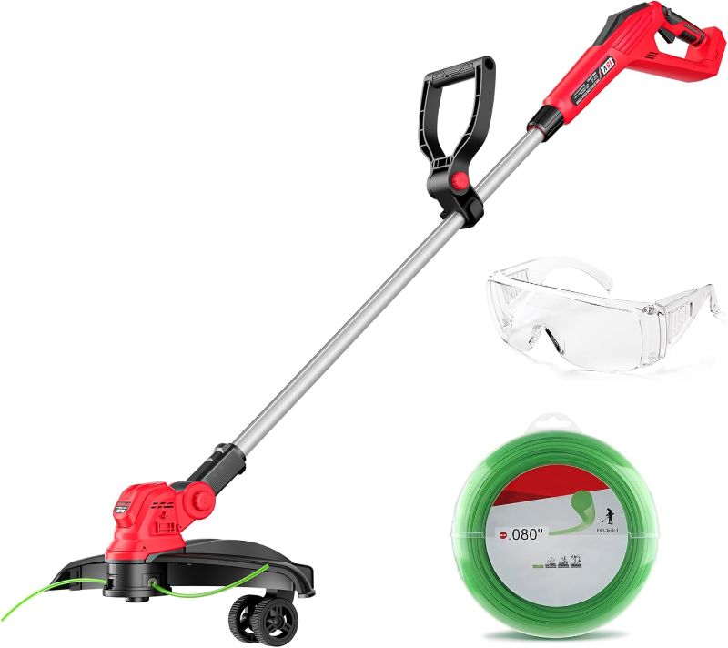 Photo 1 of Wacker For Milwaukee 18V Batteries, 15 INCH Cordless String Trimmer & Edger, Brushless Motor, Extendable Pole, Extra Complimentary Weeding Rope *1 (Tool-Only)