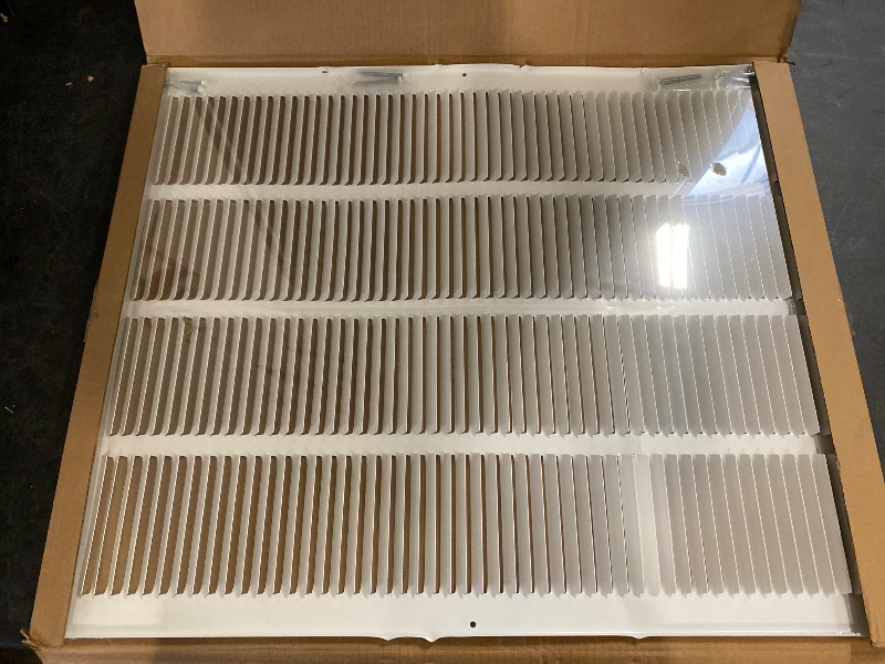 Photo 2 of 20x25 Air Return Grille(Duct Opening Size),Air Return Vent Cover,Flat Vent Cover,Rejillas De Aire Acondicionado para Casa,Return Air Grilles,Outer Dimensions:21.75"Wx26.75"H(20"Wx25"H, Duct Opening)