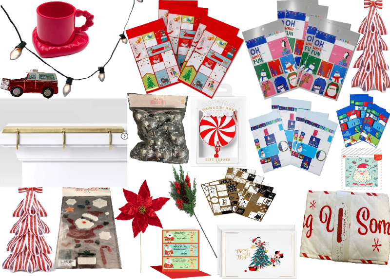 Photo 1 of 23 Item Bundle Seasonal & Party Supplies, Kitchen & Dining, Home Decor | 20ct Incandescent C9 Christmas String Lights with Green Wire, 2CT. 50ct Dog and Cat Peel and Stick Christmas Gift Tag Red, 2CT. 50ct 'Oh What Fun' Peel and Stick Christmas Gift Tag S