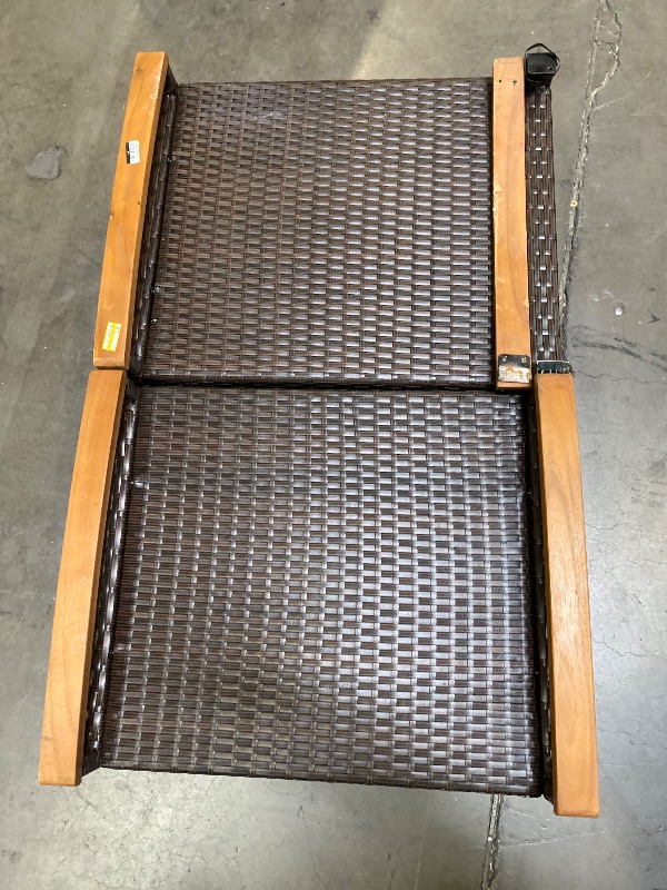 Photo 1 of Costway 2pc Patio Rattan Ottomans
