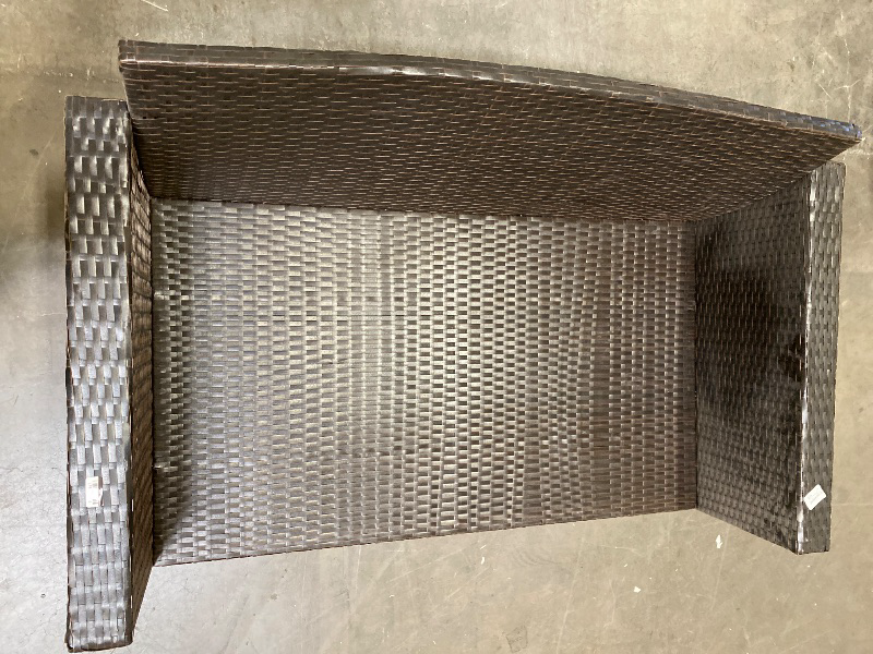 Photo 1 of Patiojoy  Rattan Patio Sofa  - No Cushion 