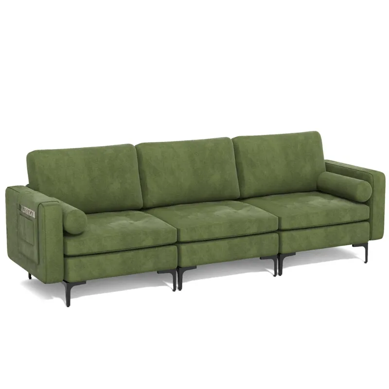 Photo 1 of 1 Couch Piece  -  3-Seat Sofa Sectional with Side Storage Pocket and Metal Leg