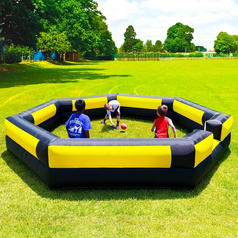 Photo 1 of Gaga Ball Pit Inflatable 15FT with Built-in Blower, Portable Gaga Pit for Indoor Outdoor School Family Activities Easy to Setup