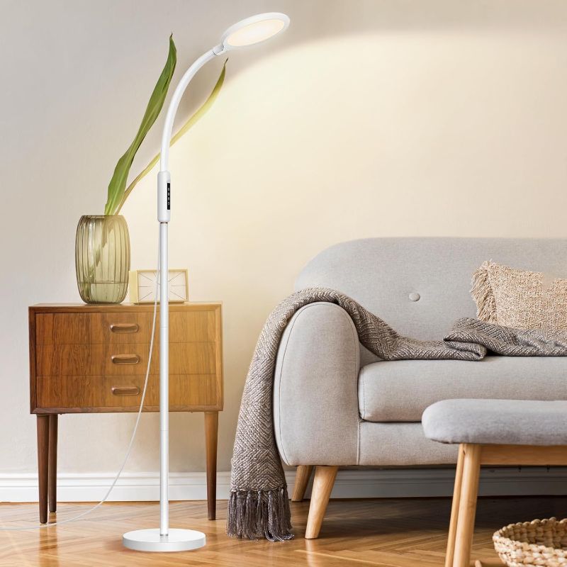 Photo 1 of Aoife Sunlight Light Therapy Floor Lamp with 15000 Lux Daylight 10 Color Temperature and 10 Brightness Natural Sun Light Remote Control and Timer