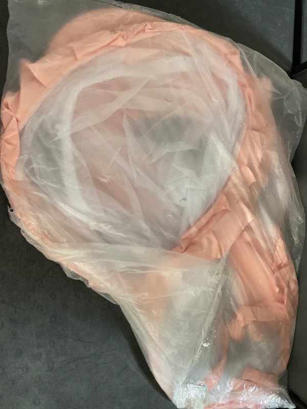 Photo 1 of Crib Tent - Crib Net to Keep Baby in - Baby Crib Tent to Keep Baby from Climbing Out, Durable Breathable Pop Up Baby Crib Tent, Safety Net, Canopy Netting Cover (Pink, Lager)