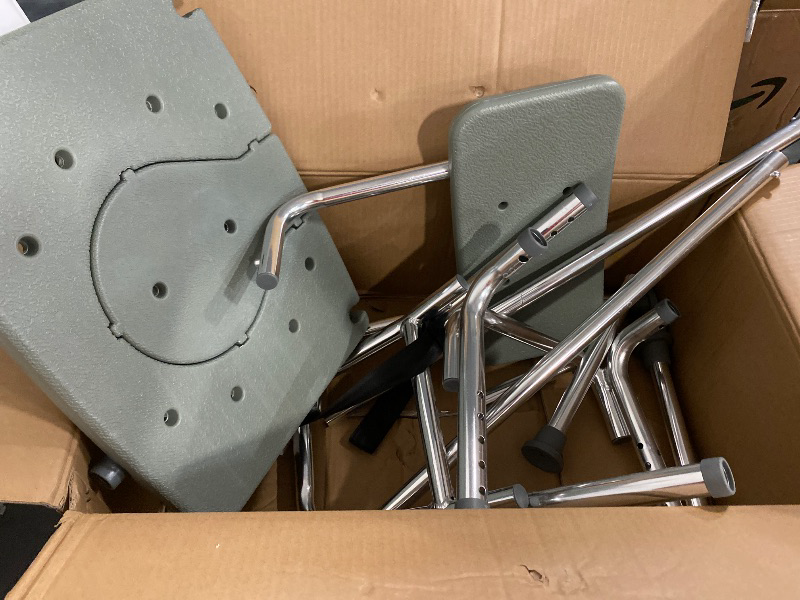 Photo 1 of DMI Tub Transfer Bench and Shower Chair with Non Slip Aluminum Body, FSA Eligible, Adjustable Seat Height and Cut Out Access, Holds Weight up to 400 Lbs, Bath and Shower Safety, Transfer Bench