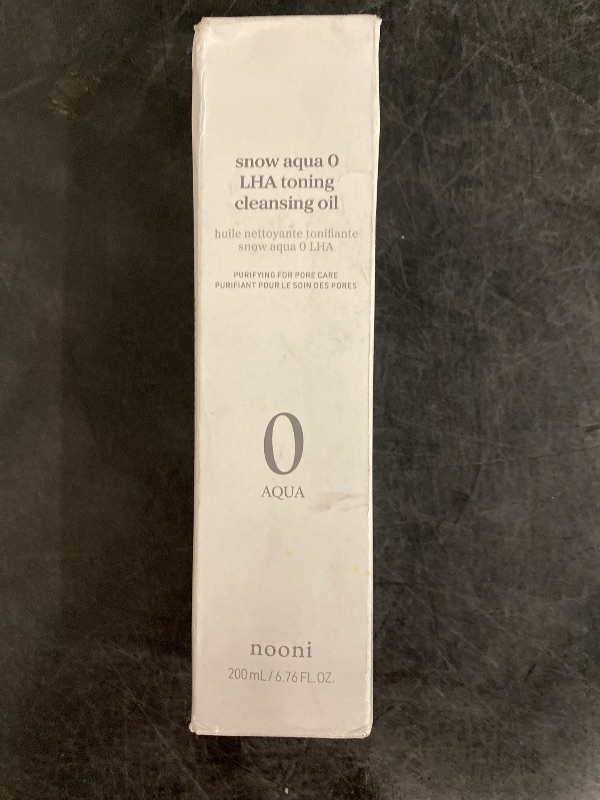Photo 1 of NOONI Facial Cleanser - Snow Aqua 0 LHA Toning Cleansing Oil | Makeup Blackhead Remover, Pore Control, Glass Skin, Help Control Sebum, Revitalizing, Moisturizing, Korean Skin Care, 6.76 Fl Oz (200 ml)