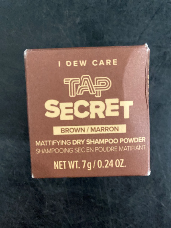 Photo 1 of  Biotin Clarifying Dry Shampoo - Tap Secret Brown | Strengthening & Volumizing, Powder Type, Refillable, Travel size, Non-aerosol, Brunette, Korean Ginseng, 0.26