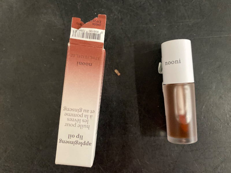 Photo 1 of NOONI Korean Vegan Lip Oil - Appleginseng | Lip Stain, Gift, Long-Lasting, Moisturizing, Plumping, Revitalizing for Dry Lips, Waterproof, No Peel Off, Korean Lip Tint 0.12 Fl Oz