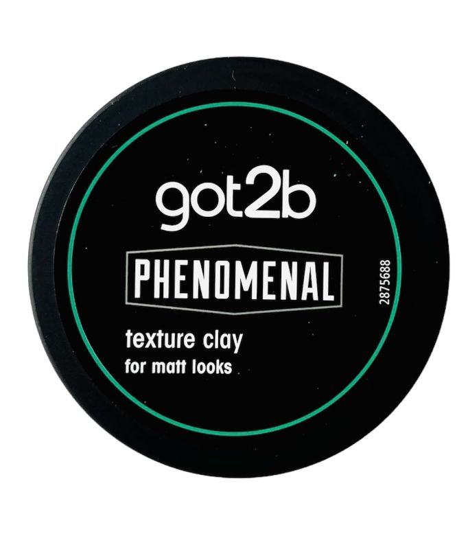 Photo 1 of Got2B Schwarzkopf PhenoMENal Texture Hair Styling Clay, Vegan, Strong Hold, Matt Finish, No Stickiness, 100ml (Pack of 1)