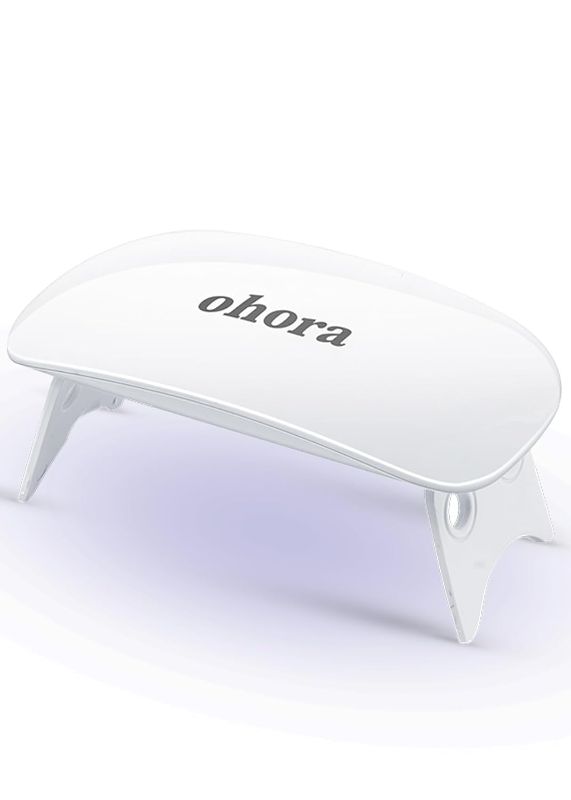 Photo 1 of ohora Care LED Lamp for Semi Cured Gel Nail Strips - 6W Max, 2 Timers (45s / 60s), Portable Lamp for Curing Gel Nail Art, For Gel Stickers and Strips Only