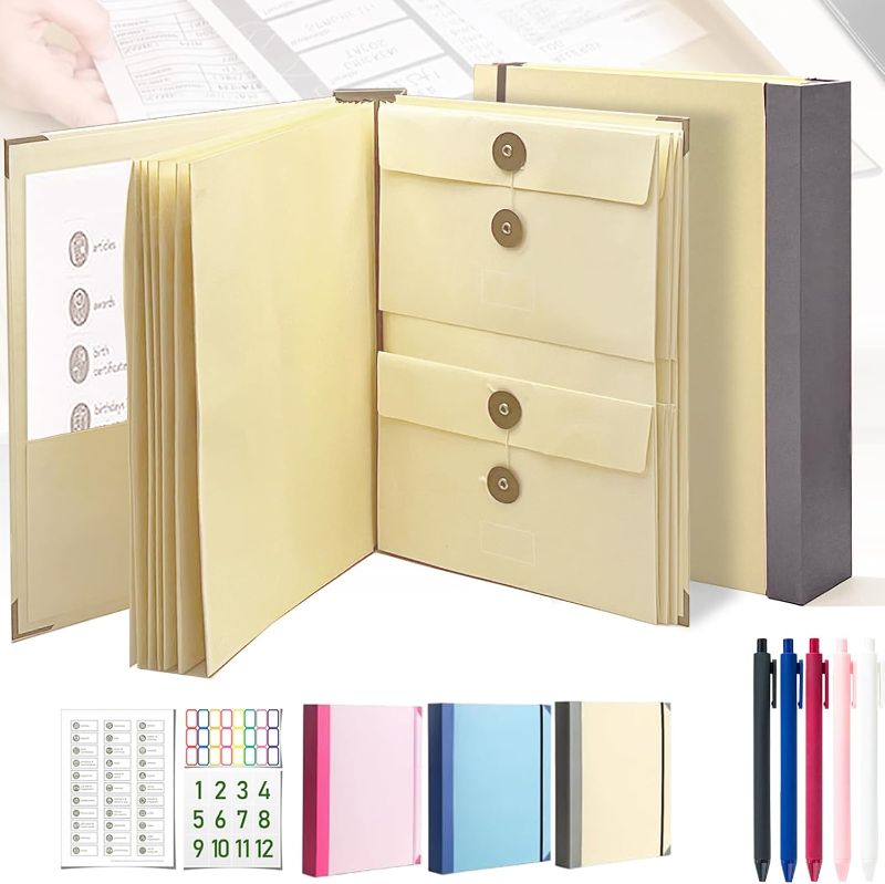 Photo 1 of Family/Personal Important Papers Document Life Binder/Folder/Organizer Folio.in Case I Go Missing/Keepsake Certificate/Birth Document Binder Organizer,Fatalities and Folios (Yellow?2in Thick)