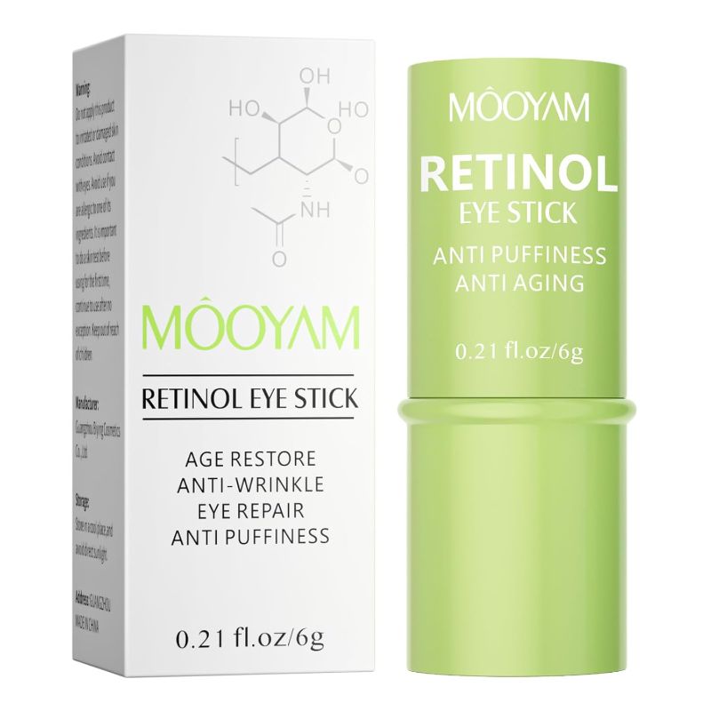 Photo 1 of Retinol Eye Stick Retinol Eye Cream Brightening Eye Balm Reduces Fine Lines and Dark Circles Visible Results Anti-Wrinkle Hydrating Eye Stick in 3-4 Weeks
