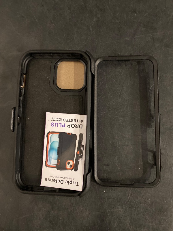 Photo 1 of Black iPhone 12 Pro Max Case with Belt Clip, for Shockproof iPhone 12 Pro Max Case Heavy Duty,3 Layers of Sturdy,Anti-Drop, for Military-Grade Defender Cover iPhone 12 Pro Max Case Black
