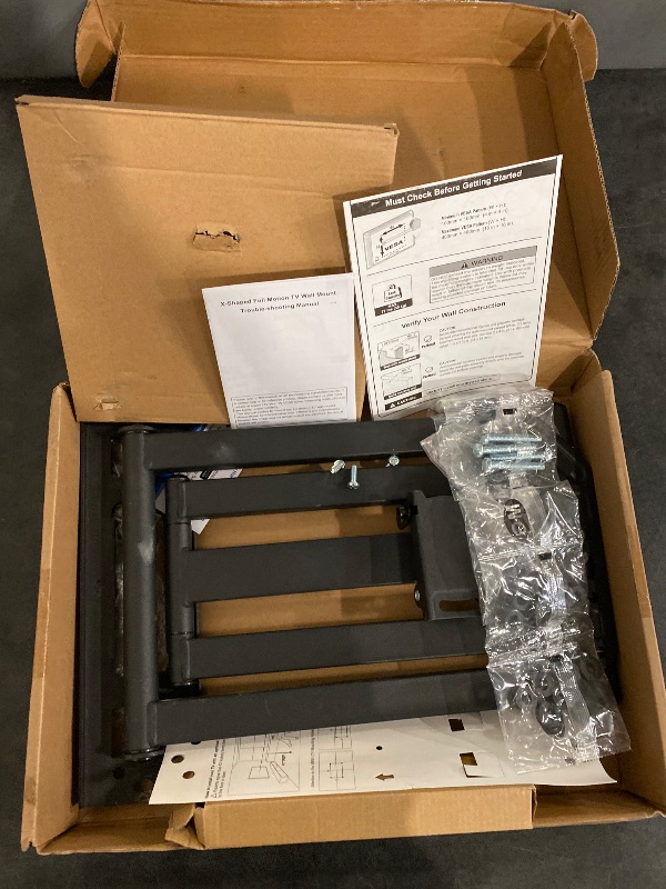 Photo 1 of ELIVED Long Arm TV Wall Mount for Most 26-65 Inch TVs, 37.4 Inch Long Extension TV Mount Swivel and Tilt, Full Motion Wall Mount tv Bracket Fit Max VESA 400x400mm, Holds up to 77 lbs.
