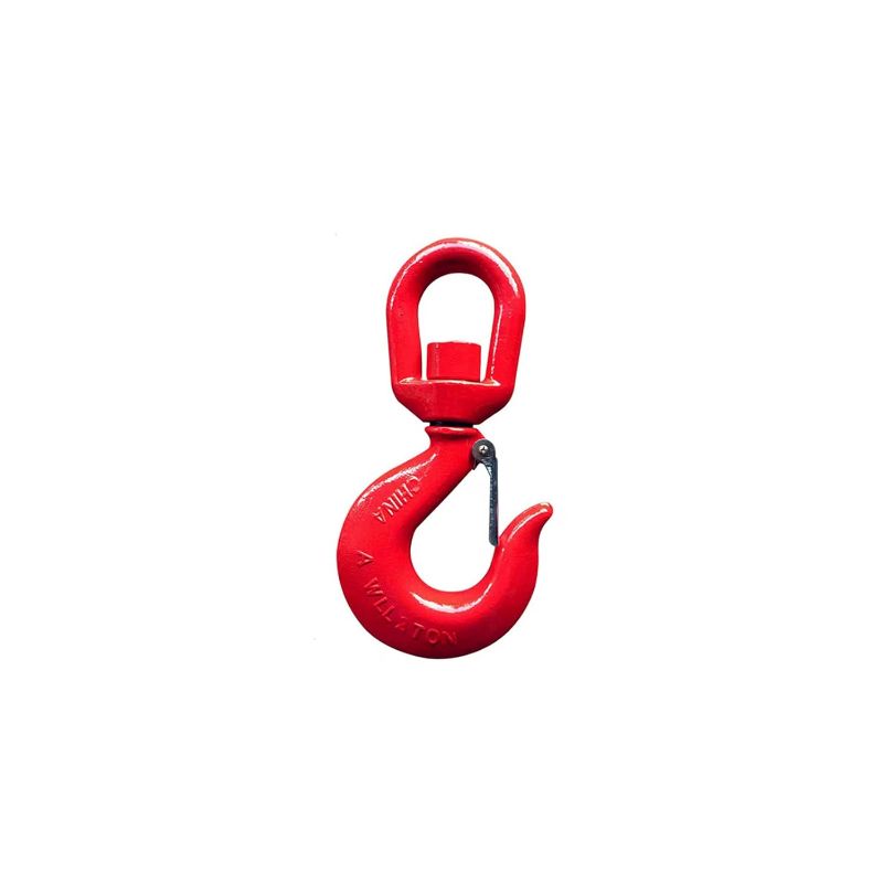Photo 1 of 2 Tons Swivel Hooks Heavy Duty for Engine Hoist Swivel Lifting Hook with Safety Latch 1/2 inch Rotating Swivel Hoist Hook