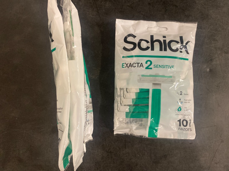Photo 1 of 2 CT. Schick Exacta2 Sensitive Disposable Razor, 10 Count(Pack of 2)