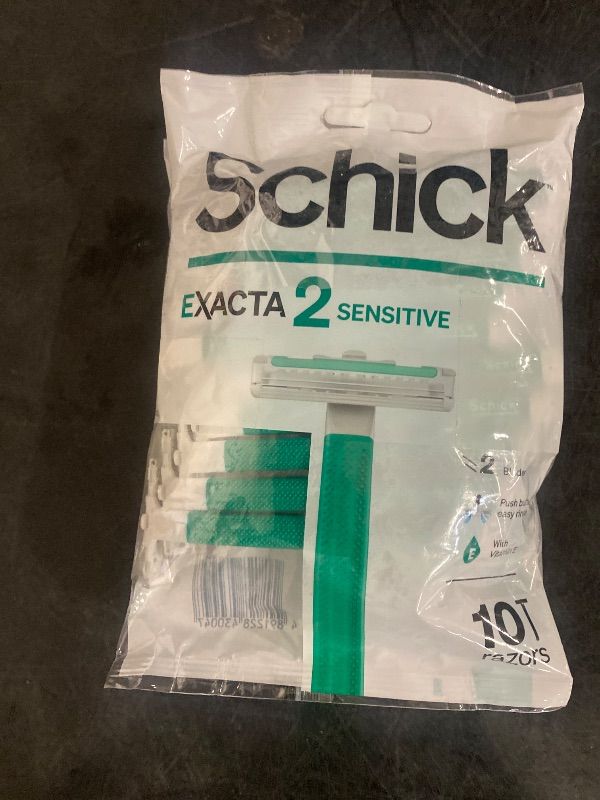 Photo 1 of 2 CT. Schick Exacta2 Sensitive Disposable Razor, 10 Count(Pack of 2)
