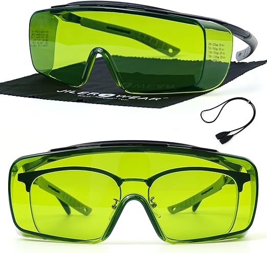 Photo 1 of JILERWEAR Professional 190-450&740-1100nm OD6+ Laser Safety Glassess,808nm Infrared Laser Engraving Protective Goggles