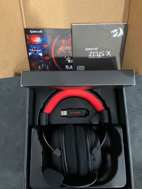 Photo 1 of Redragon H510 PRO 3-Mode RGB Gaming Headset - 7.1 Surround Sound - 53MM Audio Drivers in Memory Foam Ear Pads w/Durable Fabric Cover- Multi Platforms Headphone - USB Powered for PC/PS4/NS