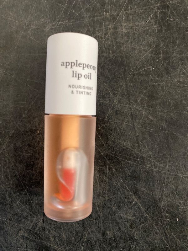 Photo 1 of NOONI Korean Lip Oil - Applepeony | with Apple Seed Oil, Lip Stain, Mother's Day, Moisturizing, Firming, and Nourishing Dry Lips, 0.12 Fl Oz (Baby Pink)