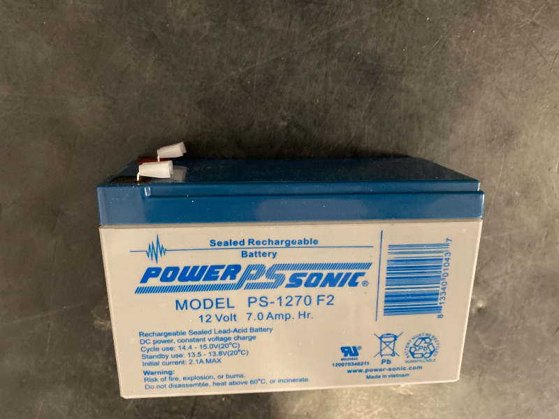 Photo 1 of 12V 7AH UPS Battery Replaces Vision CP1270 F2 CP 1270 F2 MK ES7-12 T2