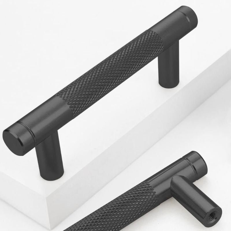 Photo 1 of 10 Pack 3 Inch 76 mm Black Barrel Cabinet Pulls Cupboard Aluminum Handles Drawer Pull Cabinet handles Cabinet Handles (10 Pack, Black, 3)